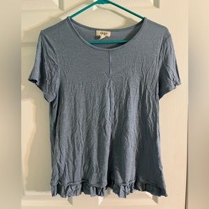 Flowy blue dress up shirt